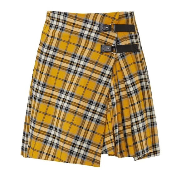 Maje Joris Plaid Mini Skirt - Picture 1 of 9